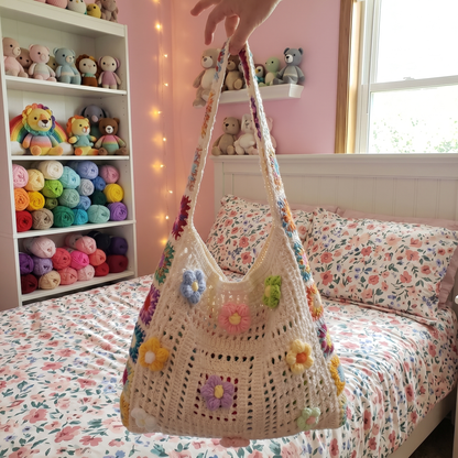 SoftPetal Crochet Tote Bag